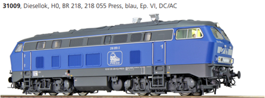 ESU 31009 - Diesellok, H0, BR 218, 218 055 Press,