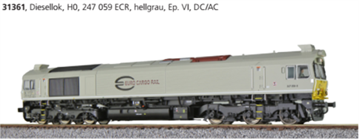 ESU 31361 - Diesellok H0, C77, 247 059 ECR, Ep VI,