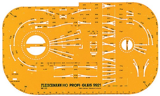 Fleischmann 9921 - GLEISPLANSCHABLONE PROFI