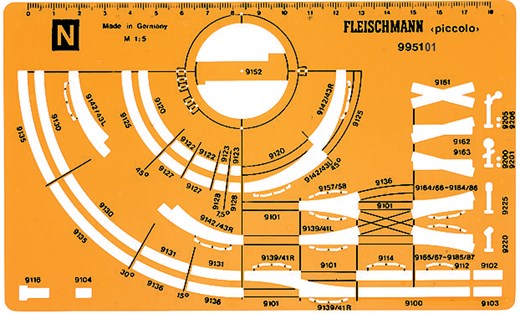 Fleischmann 995101 - Gleisplanschablone N neu