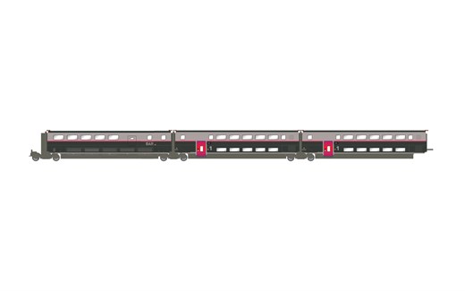 Jouef HJ3016 - SNCF, TGV Duplex Carmillon, 3-tlg. 