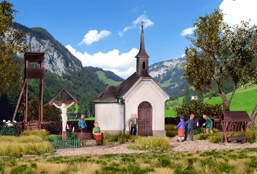 Kibri 39780 - H0 Kapelle mit Zub. in Hirsch