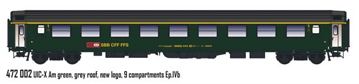 L.S. models LS472002 - UIC-X Personenwagen Am, 1.K
