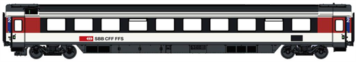 L.S. Models 47376 - SBB Bpm EC weiß/schwarz/rot LE