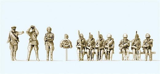Preiser 16621 - Infanteristen aufgesessen. Ud