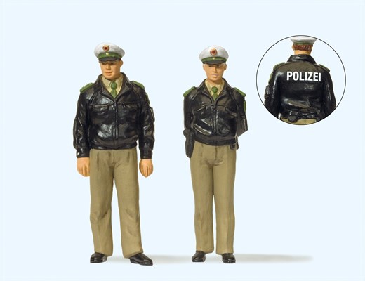 Preiser 44900 - Polizisten stehend. Grne Uni