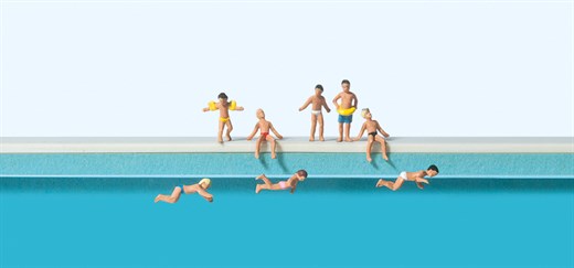 Preiser 79091 - Kinder im Schwimmbad