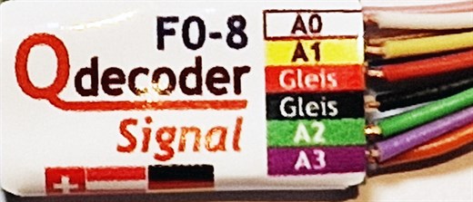 Qdecoder QD026 - Lichtsignaldecoder Qdecoder F0-8