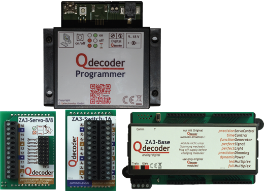 Qdecoder QD097 - Startpaket ZA3-Base ZA3-Servo-8 Z