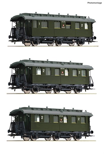Roco 6200059 - 3-tlg. Set: Personenwagen, PKP