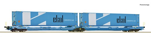 Roco 6600020 - Doppeltaschen-Gelenkwagen T3000e, E