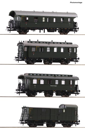 Roco 74014 - 4-tlg. Set: Personenzug, DB