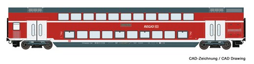 Roco 74148 - 2er Set Dosto DB-AG NRW DC