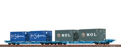 Brawa 48104 - H0 Containerwagen Sffgg DB VI