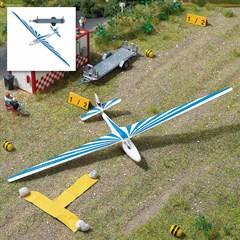 Busch 1155 - Segelflugzeug, blau H0