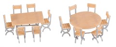 Faller 180957 - 2 Tische und 12 Sthle