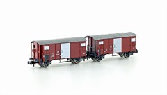 Hobbytrain H24201 - 2er Set gedeckte Gterwagen K2
