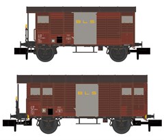 Hobbytrain H24254 - 2er Set gedeckte Gterwagen K2