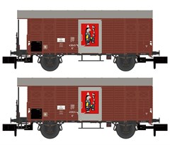 Hobbytrain H24257 - 2er Set gedeckte Gterwagen K3