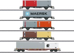 Märklin 47680 - Container-Tragwagen-Set, DB, 5-tei