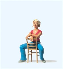 Preiser 45508 - Junge Frau, sitzend. Stuhl