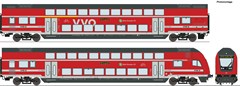 Roco 6220066 - 2-tlg. Set: Doppelstockwagen, DB AG