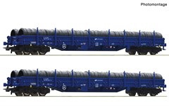 Roco 6600099 - 2-tlg. Set: Rungenwagen, PKP Cargo