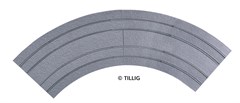 Tillig 87767 - Gebogenes Gleis Asphalt/Beton -neue