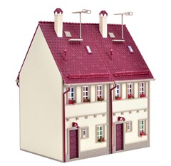 Vollmer 43843 - H0 Reihen-Doppelhaus, beige